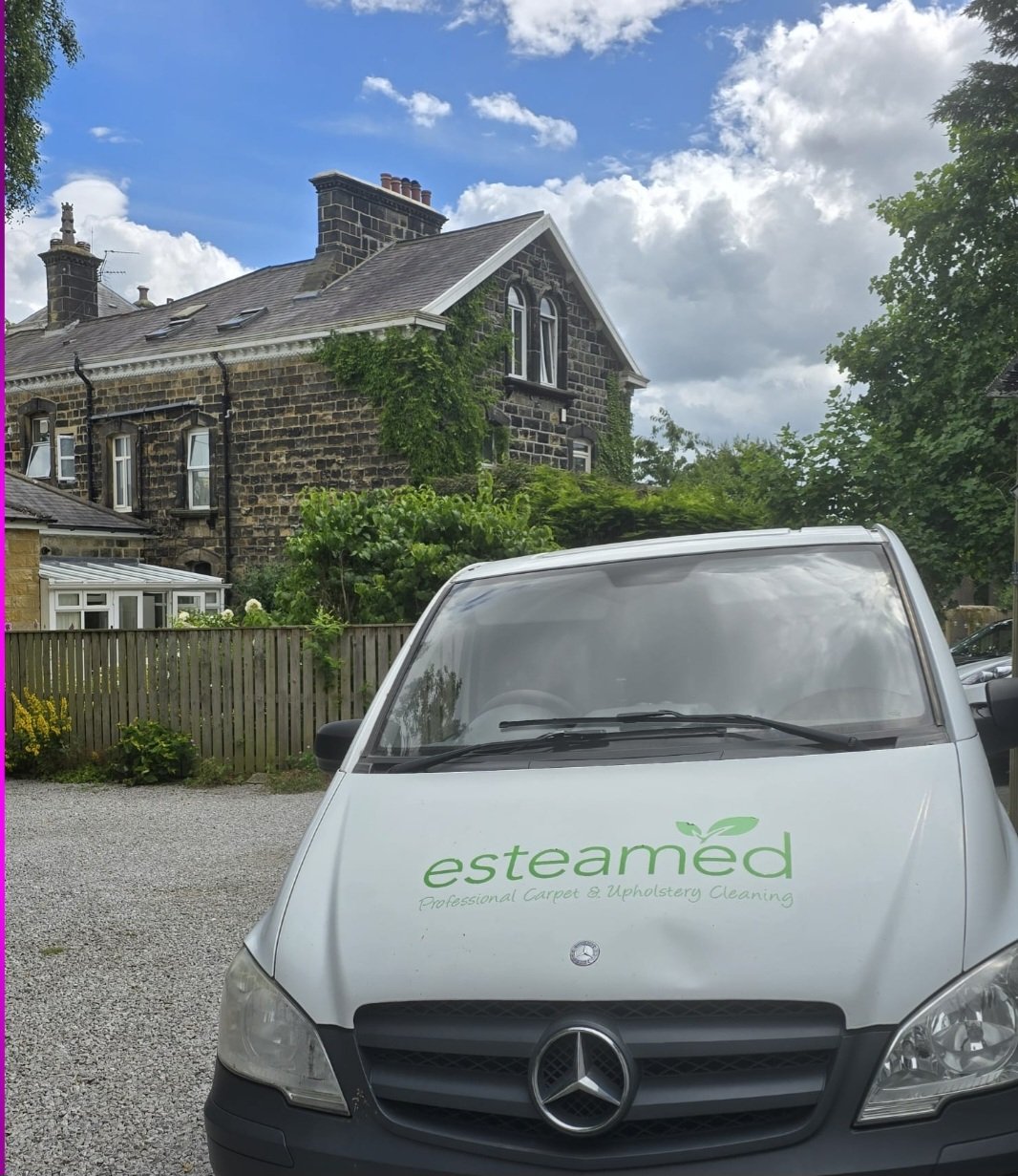 Esteamed van at Dyneley Hall, Bramhope — professional carpet cleaning at this beautiful stone property