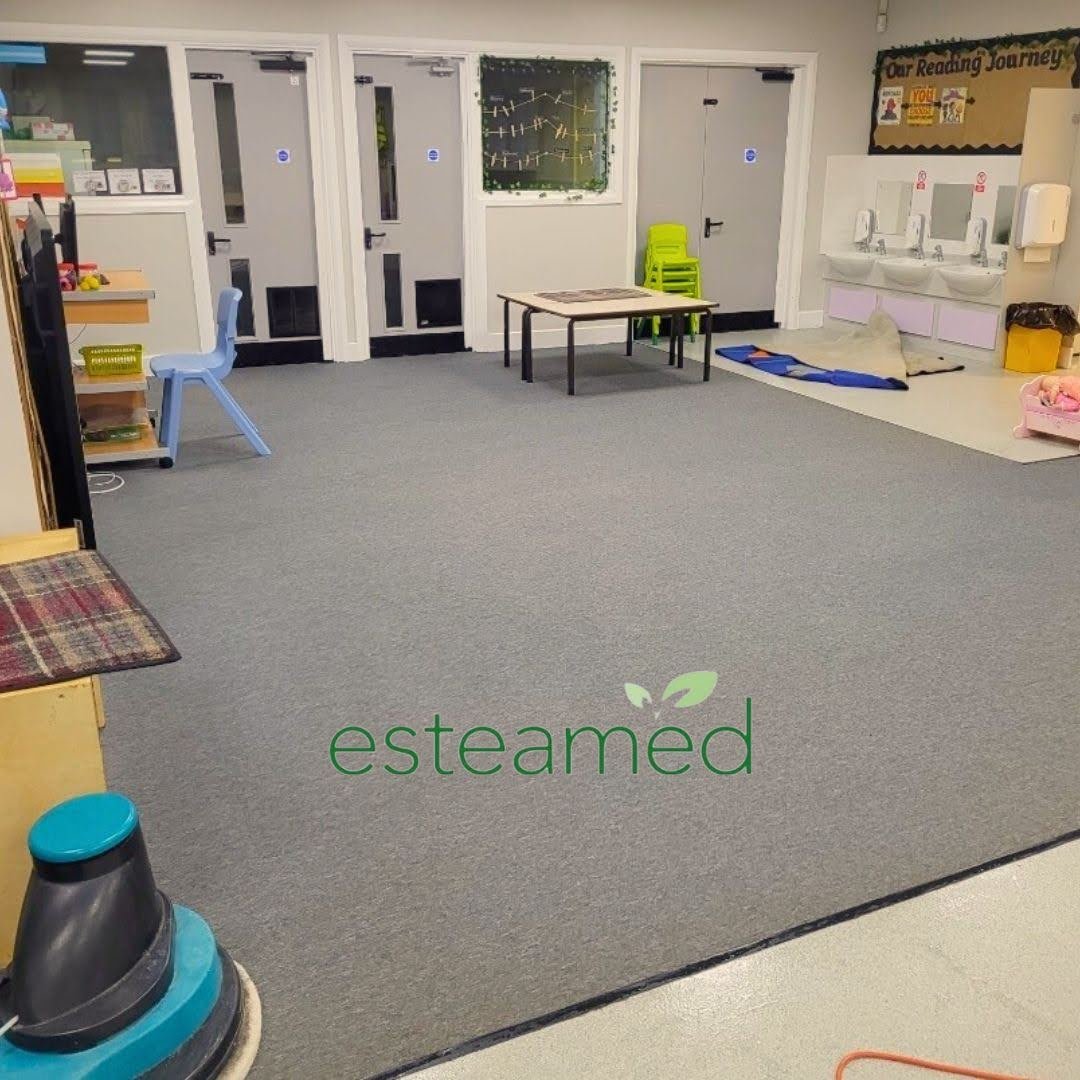 Classroom — Reading Area After Cleaning
